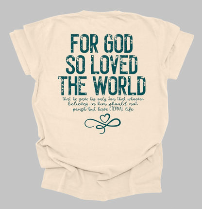 JOHN 3:16 HEART TEE
