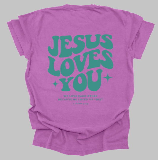 JESUS LOVES YOU HEART TEE